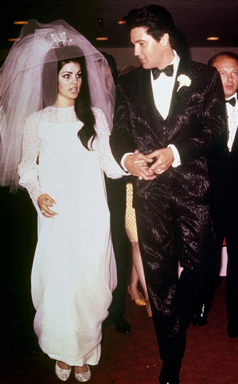 Priscilla Presley wedding dress